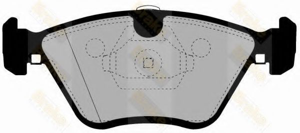 Комплект тормозных колодок, дисковый тормоз Brake ENGINEERING PA1480