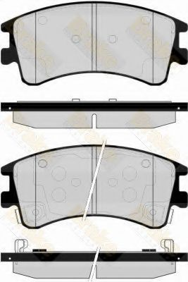 Комплект тормозных колодок, дисковый тормоз Brake ENGINEERING PA1537