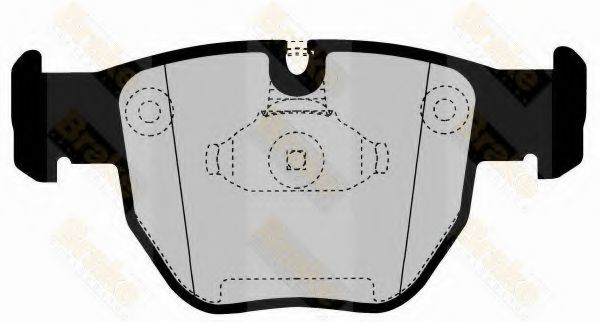 Комплект тормозных колодок, дисковый тормоз Brake ENGINEERING PA1566