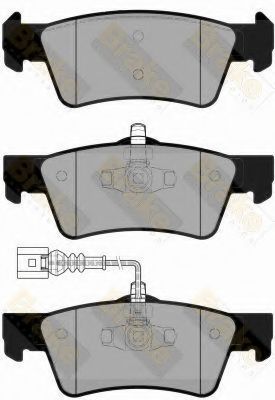 Комплект тормозных колодок, дисковый тормоз Brake ENGINEERING PA1863