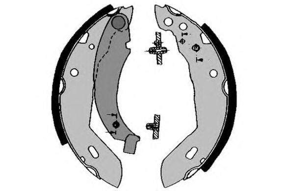 Комплект тормозных колодок, стояночная тормозная система RAICAM 7240RP