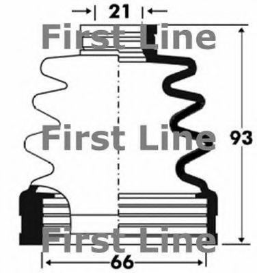 Пыльник, приводной вал FIRST LINE FCB2861