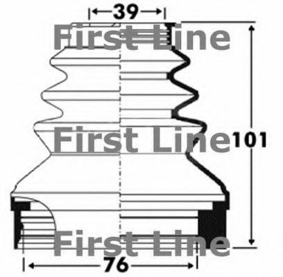 Пыльник, приводной вал FIRST LINE FCB2890