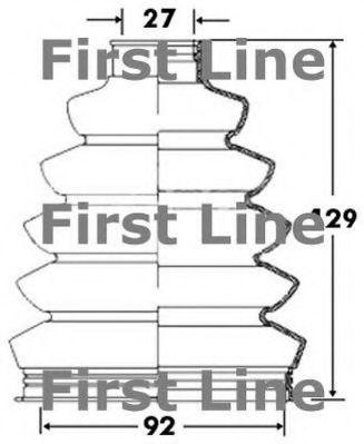 Пыльник, приводной вал FIRST LINE FCB2371