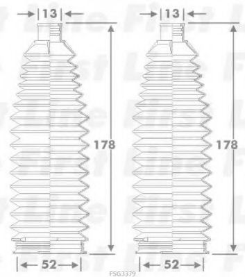 Пыльник, рулевое управление FIRST LINE FSG3379