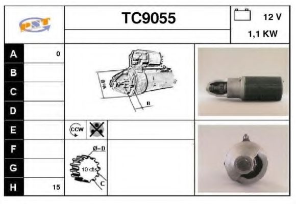 Стартер SNRA TC9055