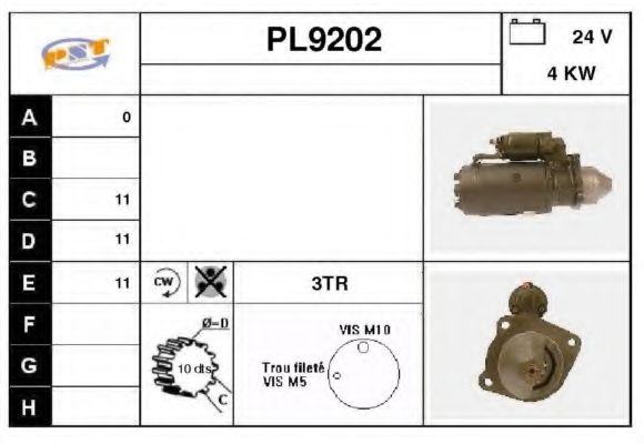 Стартер SNRA PL9202