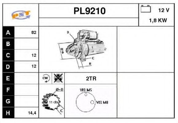 Стартер SNRA PL9210