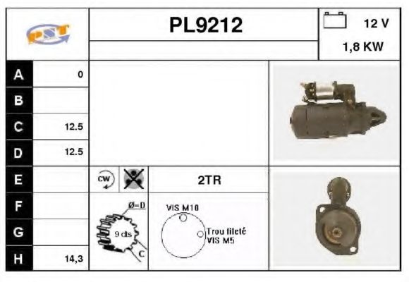 Стартер SNRA PL9212
