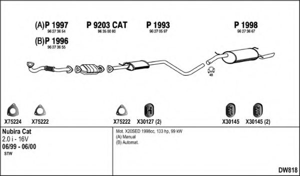 Система выпуска ОГ FENNO DW818