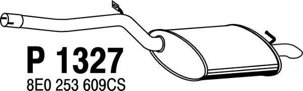 Глушитель выхлопных газов конечный FENNO 1327