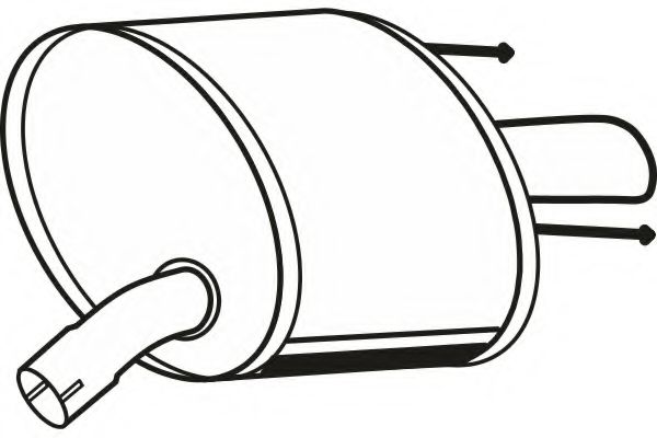 Глушитель выхлопных газов конечный FENNO P43046