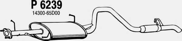 Глушитель выхлопных газов конечный FENNO 6239