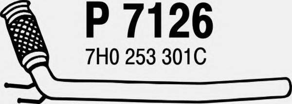 Труба выхлопного газа FENNO P7126