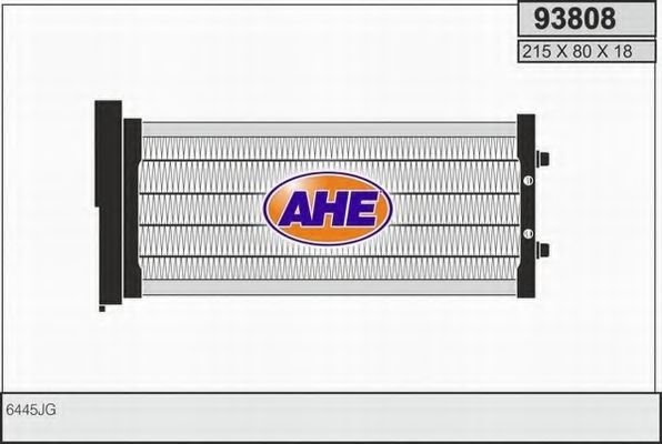 Теплообменник, отопление салона AHE 93808