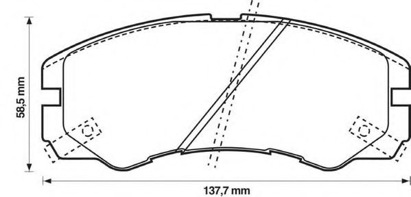 Комплект тормозных колодок, дисковый тормоз METZGER 140990