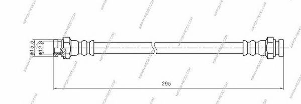 Тормозной шланг NPS M370A12