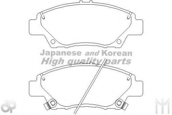 Комплект тормозных колодок, дисковый тормоз ASHUKI H025-65A