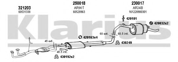 Система выпуска ОГ KLARIUS 030067E
