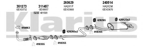Система выпуска ОГ KLARIUS 120131E