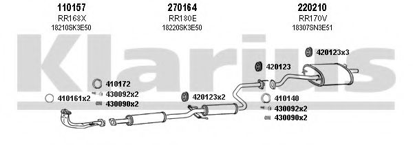 Система выпуска ОГ KLARIUS 420060E