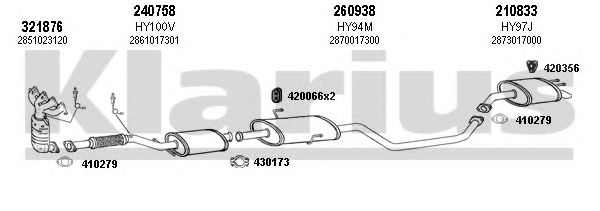 Система выпуска ОГ KLARIUS 450061E