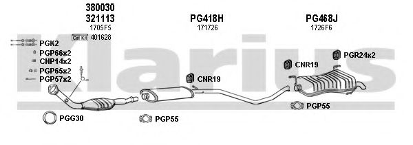 Система выпуска ОГ KLARIUS 630313U