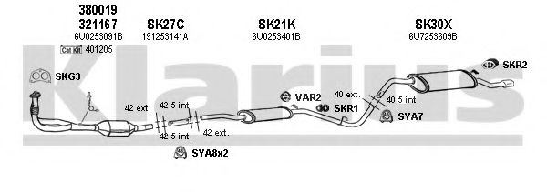 Система выпуска ОГ KLARIUS 780025U