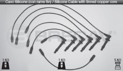 Комплект проводов зажигания BRECAV 30.520
