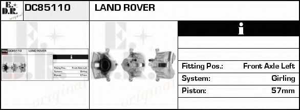 Тормозной суппорт EDR DC85110