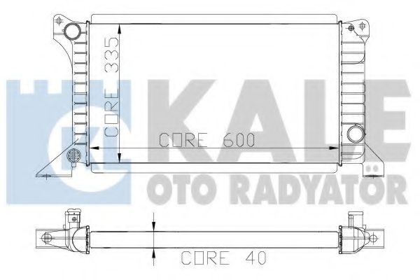 Радиатор, охлаждение двигателя KALE OTO RADYATÖR 103100