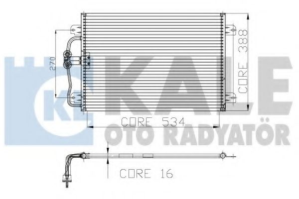 Конденсатор, кондиционер KALE OTO RADYATÖR 128100