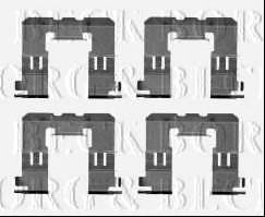 Комплектующие, колодки дискового тормоза BORG & BECK BBK1379