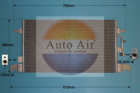 Конденсатор, кондиционер AUTO AIR GLOUCESTER 16-1439