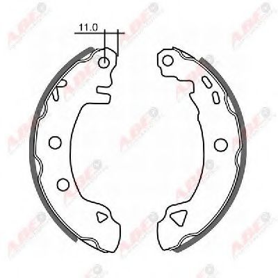 Комплект тормозных колодок ABE C0R006ABE