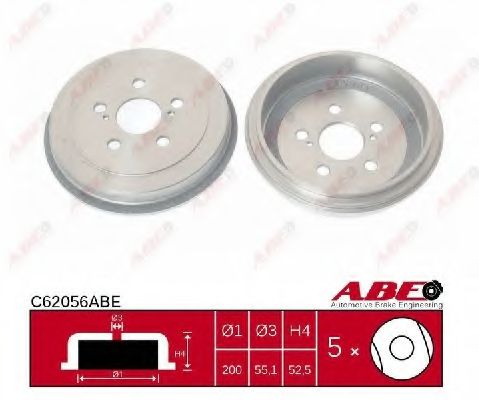 Тормозной барабан ABE C62056ABE