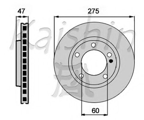Тормозной диск KAISHIN CBR426