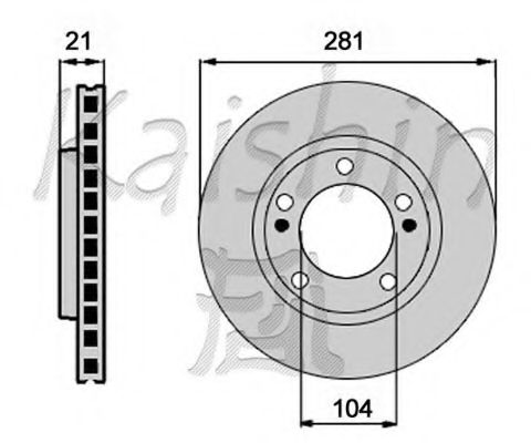 Тормозной диск KAISHIN CBR463