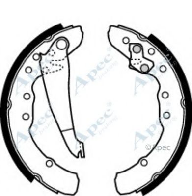 Тормозные колодки APEC braking SHU498