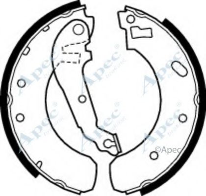 Тормозные колодки APEC braking SHU390