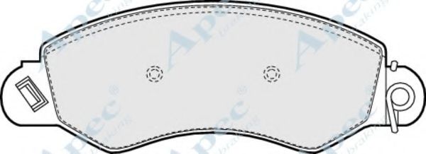 Комплект тормозных колодок, дисковый тормоз APEC braking PAD1479