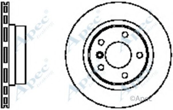 Тормозной диск APEC braking DSK2294