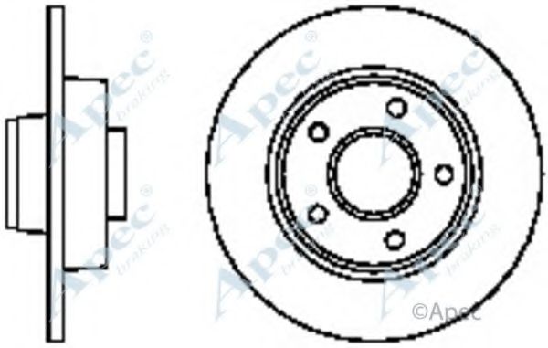 Тормозной диск APEC braking DSK2325