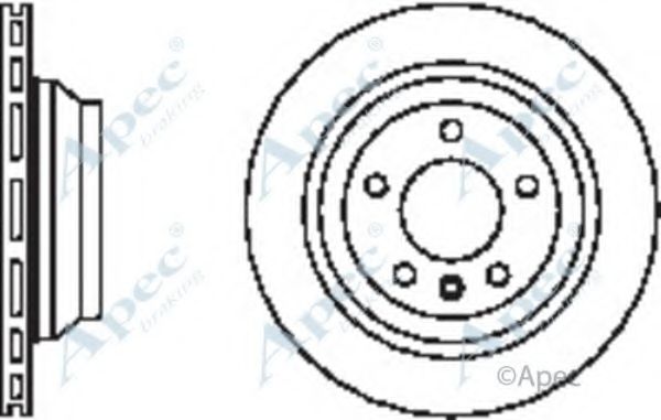 Тормозной диск APEC braking DSK2400