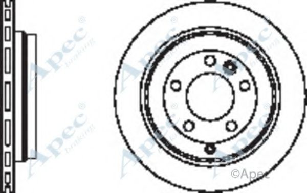 Тормозной диск APEC braking DSK2428