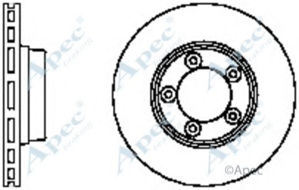 Тормозной диск APEC braking DSK2340
