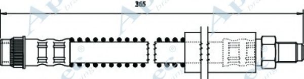 Тормозной шланг APEC braking HOS3680