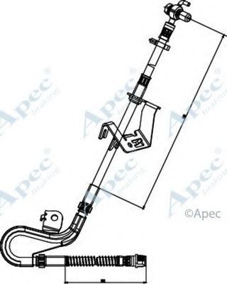 Тормозной шланг APEC braking HOS3839