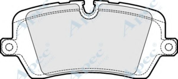 Комплект тормозных колодок, дисковый тормоз APEC braking PAD1946