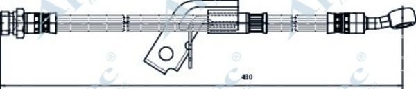 Тормозной шланг APEC braking HOS4140